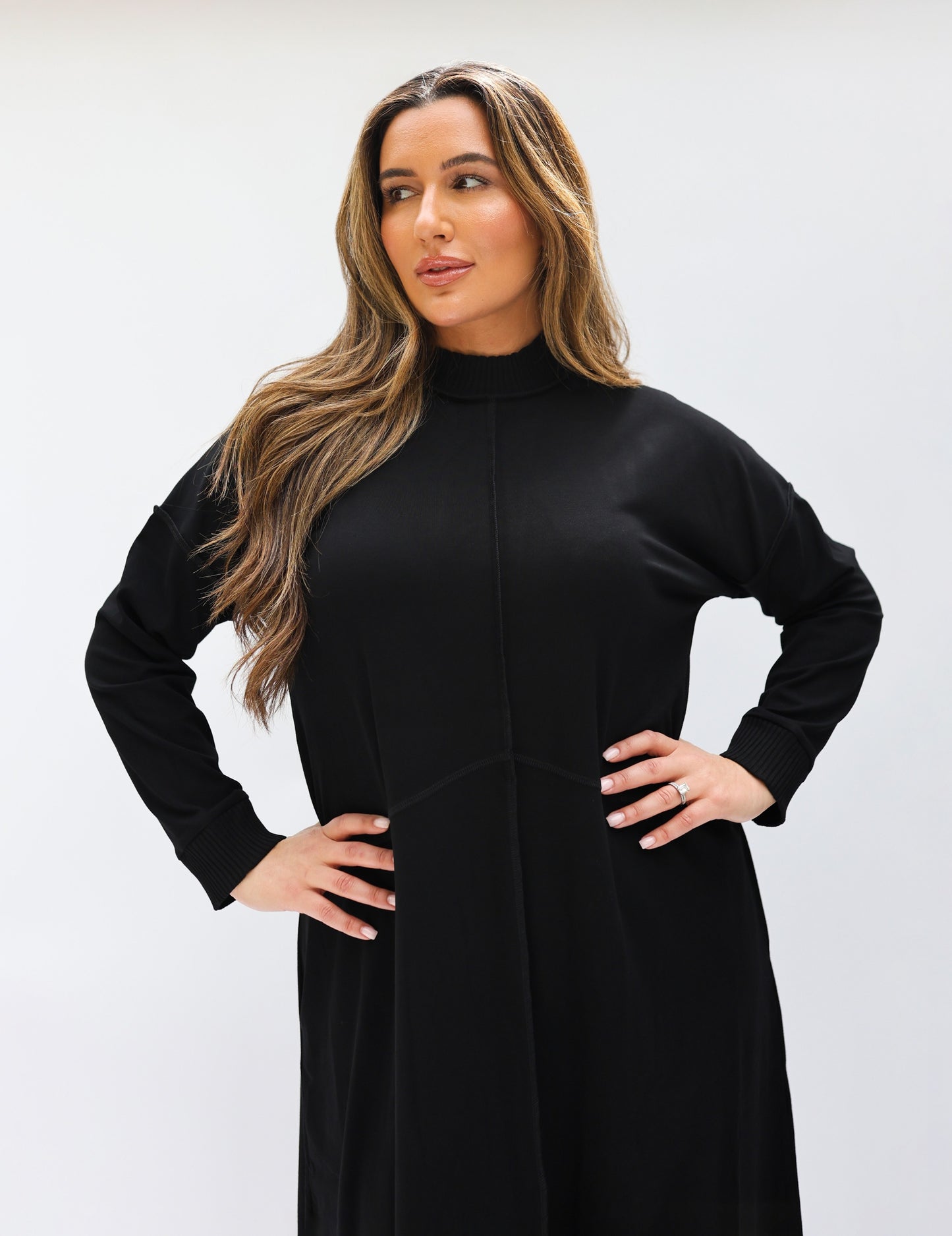 Reversed Seam Maxi Dress