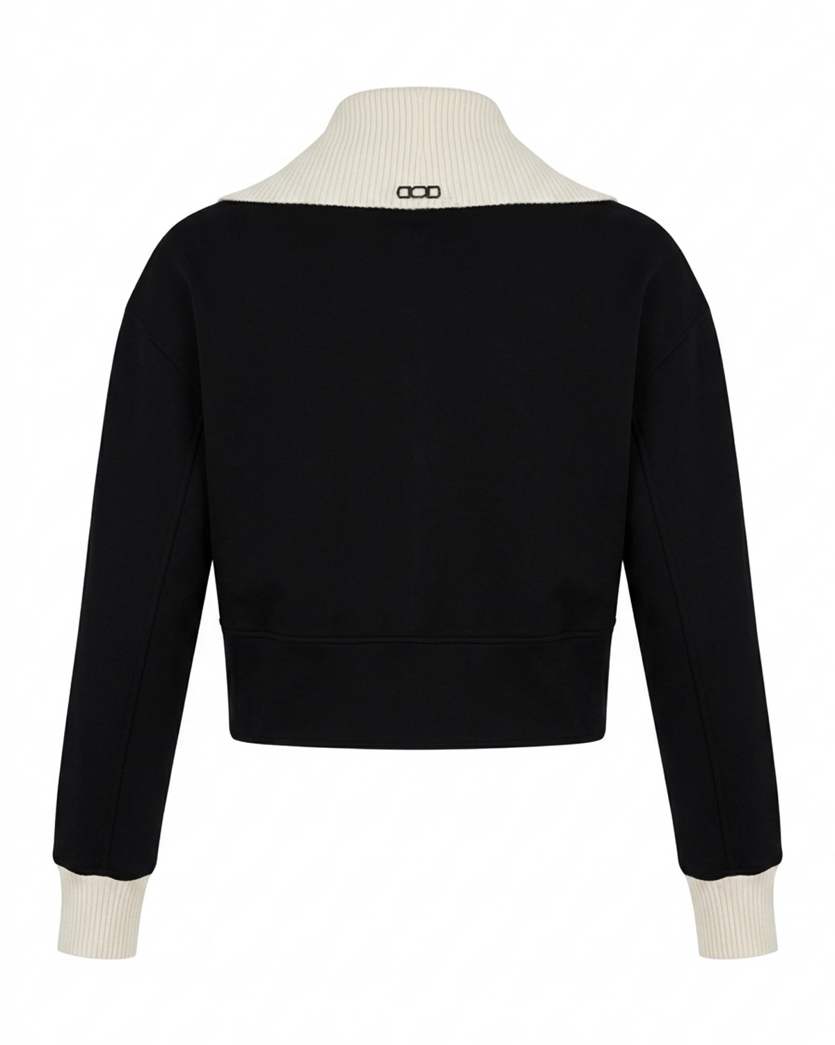 Crop Folded Collar Top