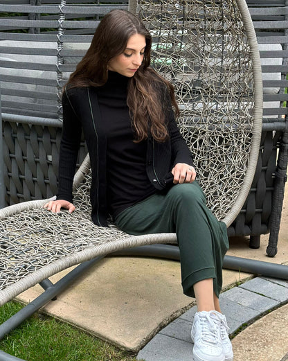 Edged Long Cardigan