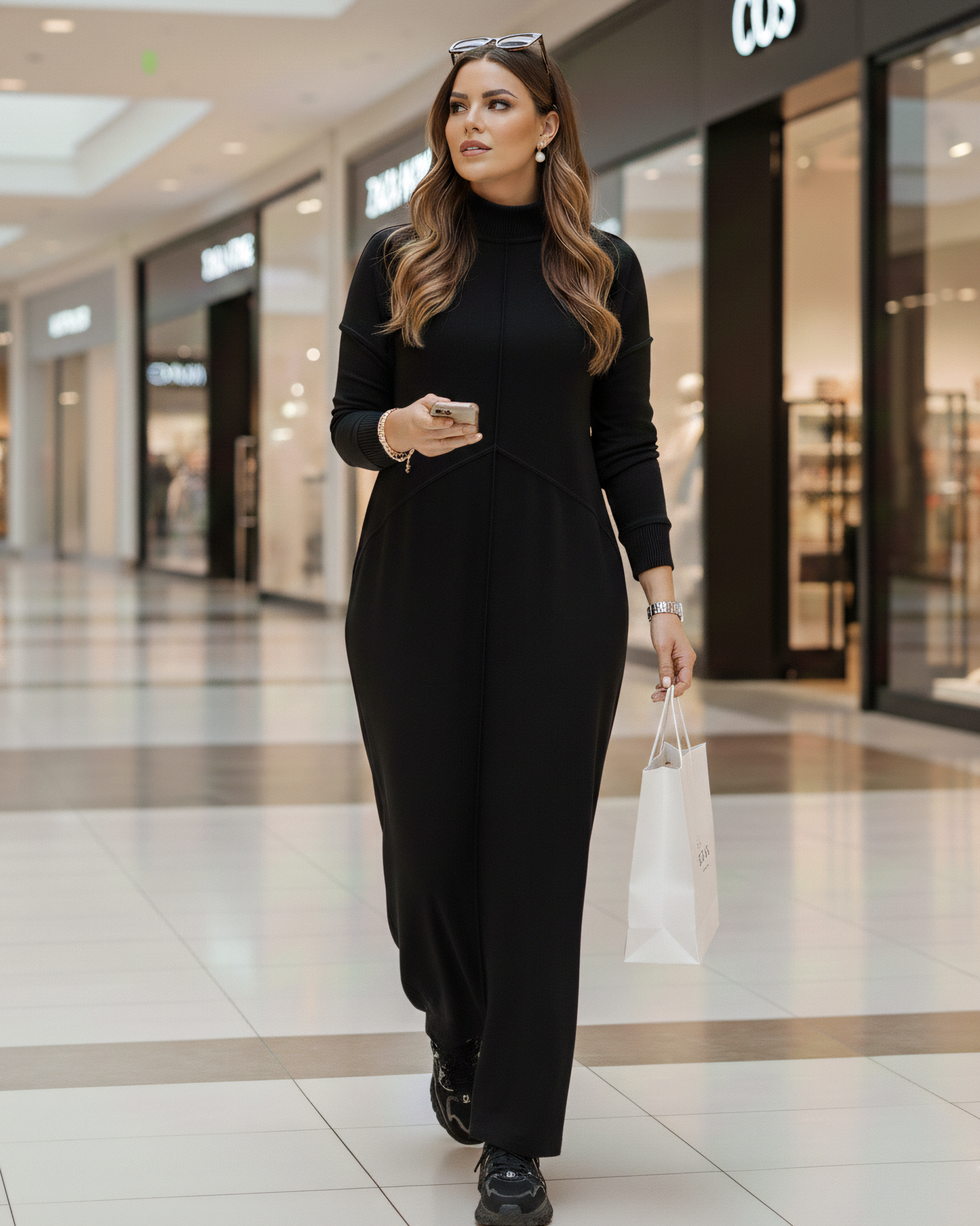 Reversed Seam Maxi Dress