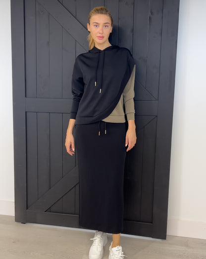 Scuba Crossed Hoodie Colorblock