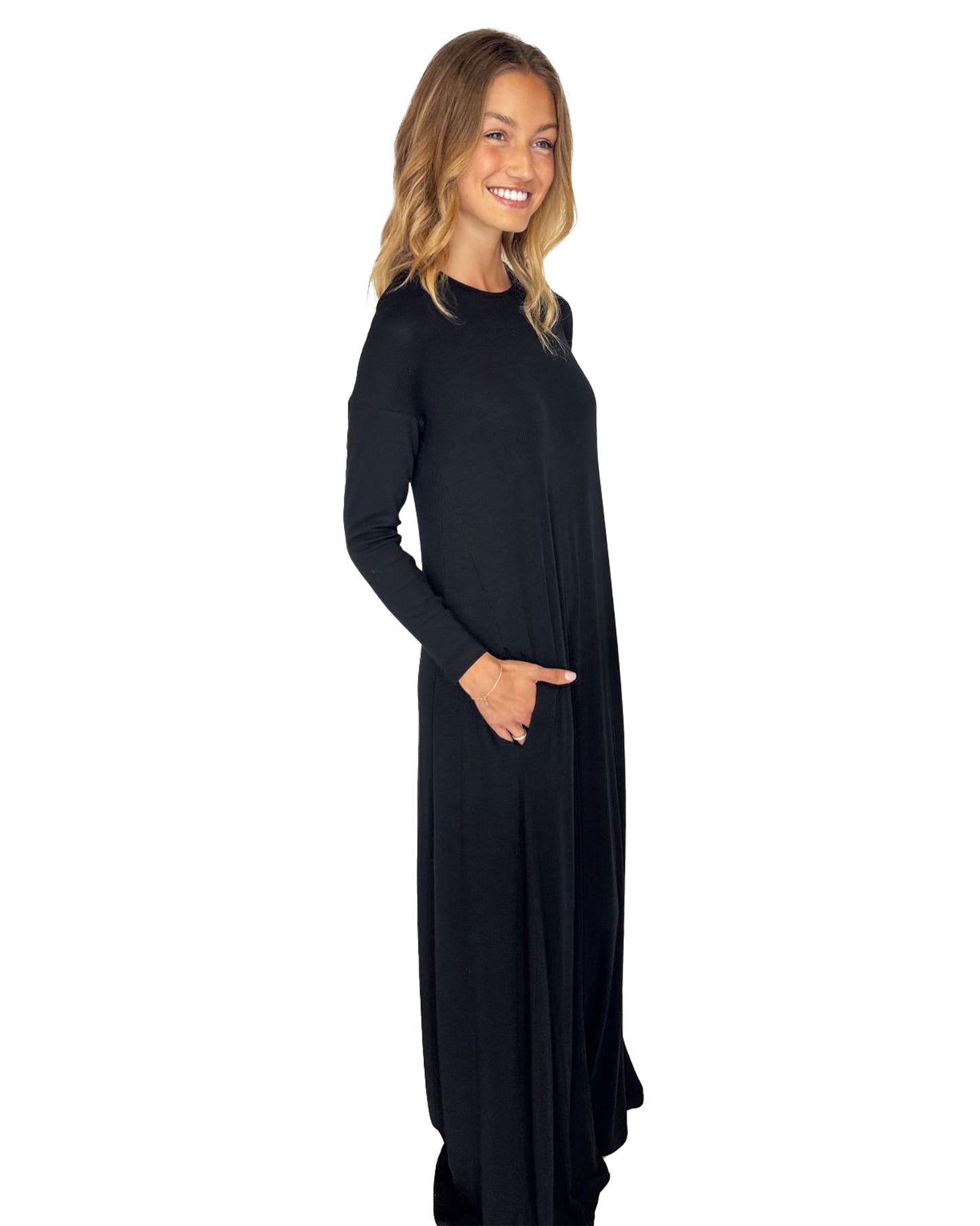 Swing Rib Maxi Dress